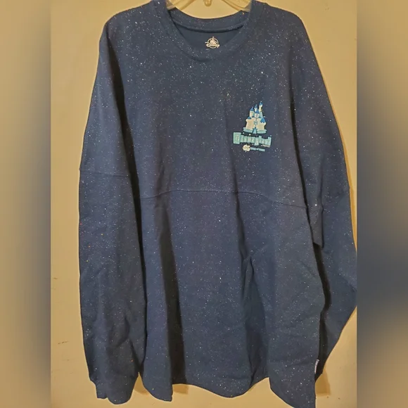 Disney 65th Anniversary Spirit Jersey Glitter Navy Adult XL - Picture 2 of 5